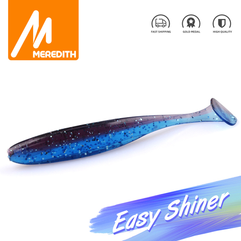 MEREDITH Easy Shiner 75mm 2.4g 20 pièces/sac leurres de pêche leurre souple appât artificiel leurre de prédateur JERKBAIT pour brochet et bar ► Photo 1/6