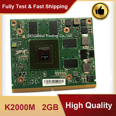 Carte graphique vidéo K2000M K 2000M MXM 3.0, GPU pour Dell M4700 M4800 HP 8560W, expédition rapide ► Photo 1/3