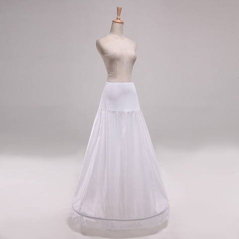 Une ligne jupe cerceau nouveau 1 anneau une ligne robe de mariée blanche sous-jupe jupon ► Photo 1/1