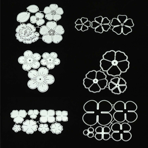 Matrices de découpe en métal, moule de feuille de fleur, feuille de Scrapbook, gaufrage en papier, couteau artisanal, moule de lame, poinçon, pochoirs ► Photo 1/5