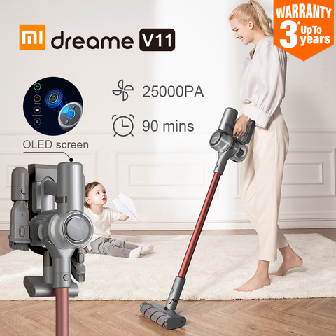 Version mondiale Dreame V11 aspirateur sans fil portable V11 ménage balayage Cyclone aspiration brosse multifonctionnelle ilife ► Photo 1/6