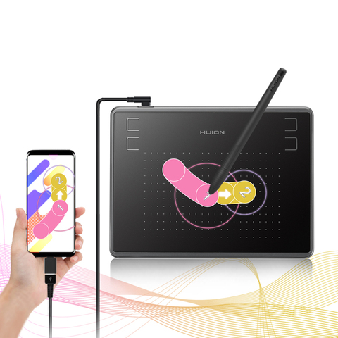 HUION H430P tablettes numériques Micro USB Signature graphique dessin stylo tablette OSU jeu tablette sans batterie avec cadeau ► Photo 1/6