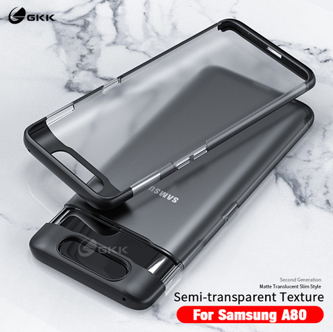 GKK étui de luxe pour Samsung Galaxy A80 étui translucide mode dur PC Ultra mince mat couverture pour Samsung A80 étui Coque Fundas ► Photo 1/6