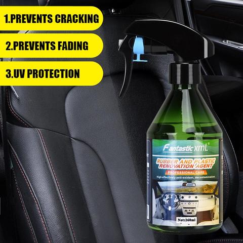 260ml Voiture Intérieur En Caoutchouc Et En Plastique Rechapage Mandataire Auto Hydrophobe Polonais Nano Revêtement De Pulvérisation Réparation Rayure Agent De Nettoyage ► Photo 1/6