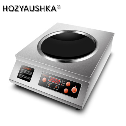 Cuisinière électromagnétique à induction haute puissance 3500W, grande taille, en acier inoxydable, pour la cuisine domestique ► Photo 1/6