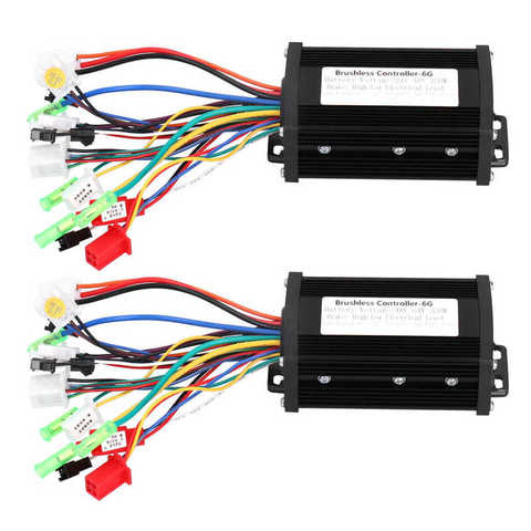 Contrôleur de moteur sans balais Intelligent 24V-48V/48V-64V 350W, 6 tubes sinusoïdaux, pour pièces de vélo électrique et Scooter électrique ► Photo 1/6