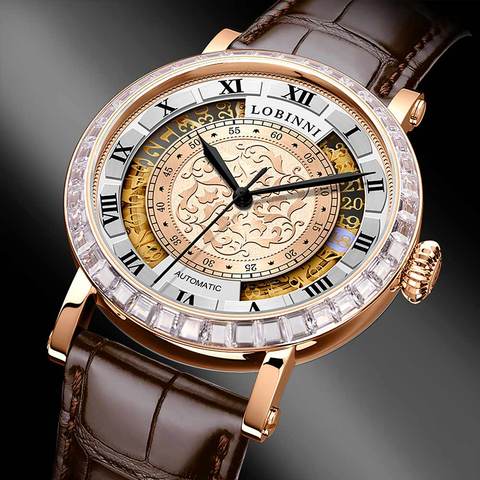 Suisse montre-bracelet de luxe horloge vintage reloj montre mécanique design original relogios masculino étanche relojes hombre ► Photo 1/6