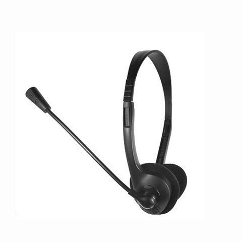 Casque universel de Commerce d'écouteurs de 3.5mm avec la réduction de bruit de microphone de HD casque filaire de 3.5mm pour l'appel vocal d'ordinateur de PC ► Photo 1/4