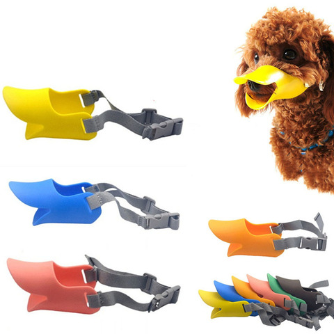 Museau de chien Silicone museau de canard masque pour chiens Anti morsure arrêt aboyer petit grand chien bouche muselières accessoires pour chiens ► Photo 1/6