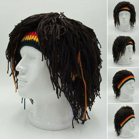 Bonnet Rasta tricoté en couleur unie • Bob Marley