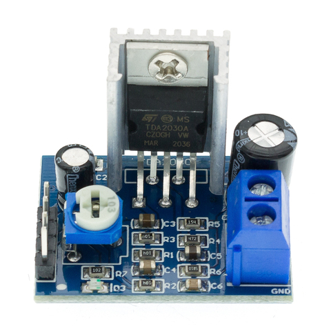 Module d'alimentation TDA2030 Module de carte d'amplificateur Audio TDA2030A 6-12V simple ► Photo 1/4