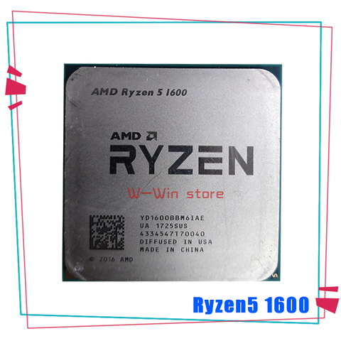 AMD Ryzen 5 1600 R5 1600 R5 PRO 1600 3.2 GHz à Six Cœurs Douze Fils 65W PROCESSEUR D'UNITÉ CENTRALE YD1600BBM6IAE YD160BBBM6IAE PRISE AM4 ► Photo 1/2