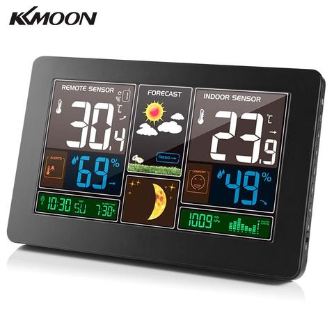 KKMOON-Station météo thermomètre et hygromètre 3 en 1 avec moniteur de température et pression d'air pour intérieur et extérieur ► Photo 1/6