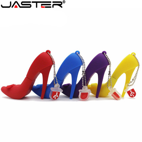 JASTER chaussures à talons hauts USB lecteur Flash mémoire U disque 16GB 32GB 64GB bâton cadeau clé USB cadeau créatif pour dame stylo lecteur ► Photo 1/6