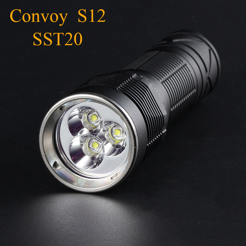 Convoi S12 avec Luminus SST20 ou Nichia 219C lampe de poche LED Linterna torche lanterne 21700 lampe de poche Camp lanterne lampe de travail ► Photo 1/6