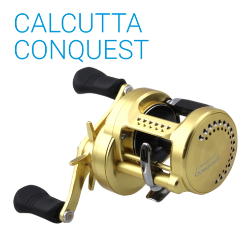 Bobine Baitcasting, 2022 Original CALCUTTA conquête, 200 201 300 301 400, équipement Baitcasting fabriqué au japon ► Photo 1/1