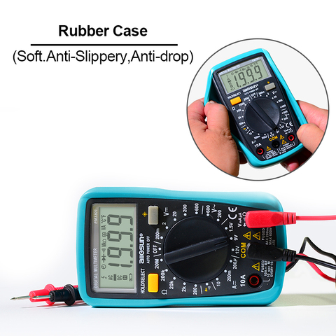 Multimètre numérique tout-soleil 2022 EM3301/EM3302 ampèremètre ca/cc Portable testeur de tension ohm courant Ohm avec rétro-éclairage ► Photo 1/6