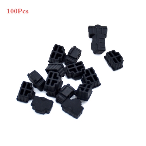 100 pièces/lot Ethernet Hub Port RJ45 Anti poussière cache bouchon protecteur prise RJ45 poussière prise pour ordinateur portable/ordinateur/routeur RJ45 connecteur ► Photo 1/6