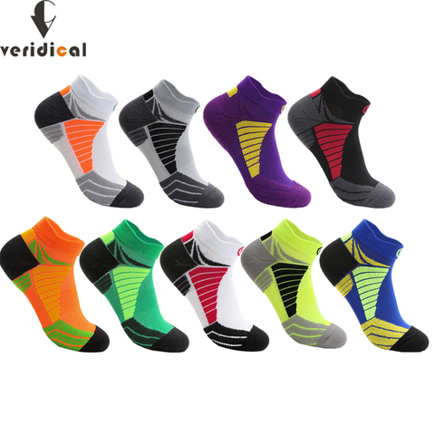 5 paires/lot chaussettes de sport hommes professionnel basket-ball course serviette bas anti-dérapant bateau extérieur respirant coton randonnée randonnée ► Photo 1/6