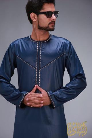 Vêtements islamiques pour hommes, Robe à manches longues, Kaftan arabe, arabie saoudite, Costumes musulmans Kurta Pakistan indien ► Photo 1/6