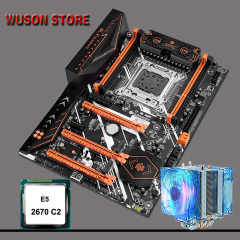 HUANANZHI Deluxe X79 carte mère avec M.2 Slot LGA2011 carte mère et CPU Intel Xeon E5 2670 C2 en vente 2 ans de garantie ► Photo 1/1