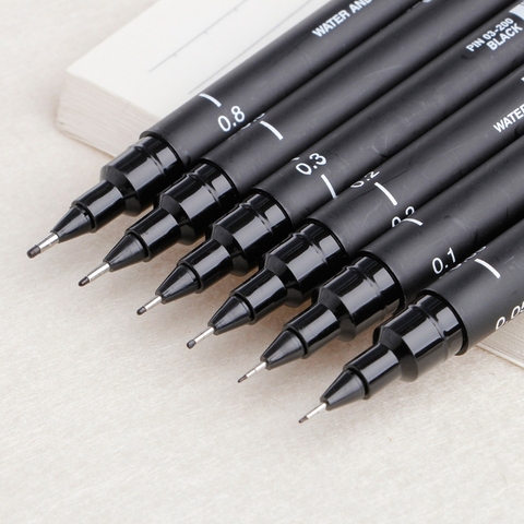 6 pièces nouveau Portable dessin Ultra Fine ligne stylo bon résistant aux produits chimiques haute qualité stylo Art marqueurs offre spéciale dessin stylo ► Photo 1/6