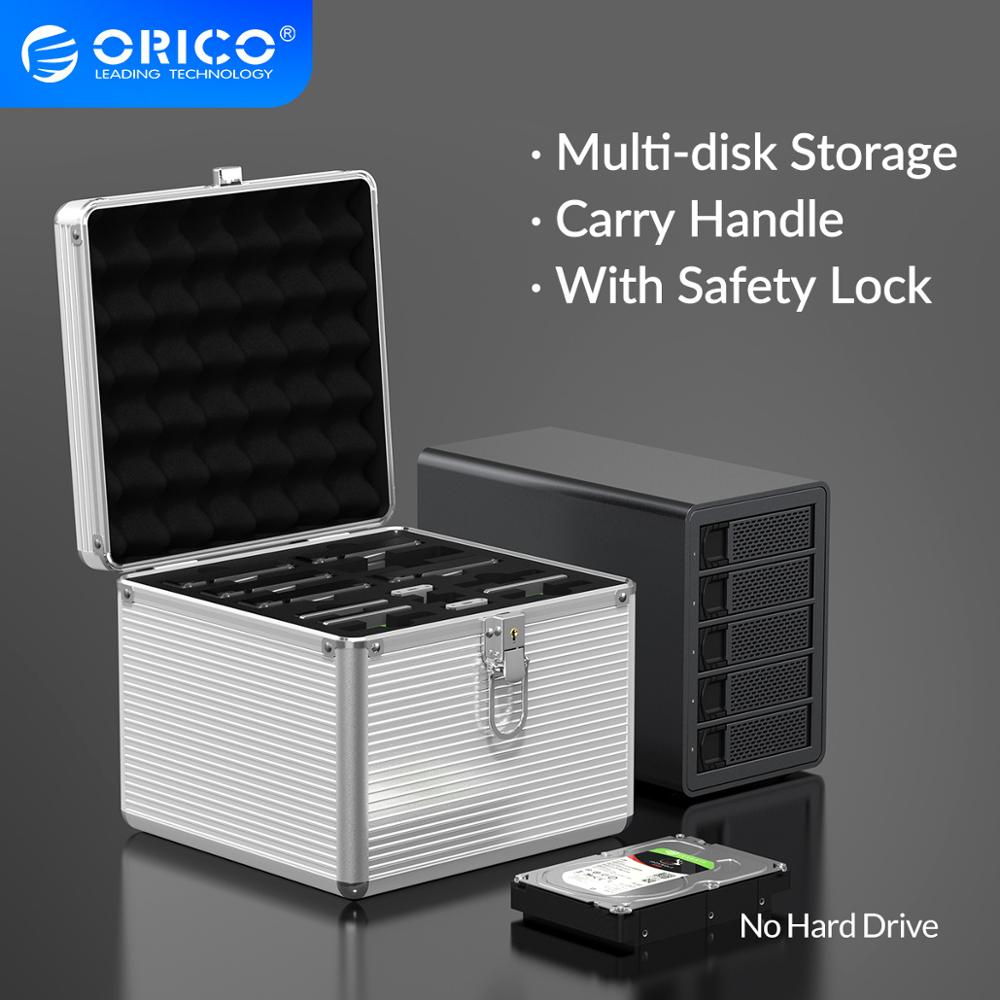 ORICO-Boîte de protection pour disque dur, stockage multi-disques, 3.5  pouces, SSD M.2 2.5
