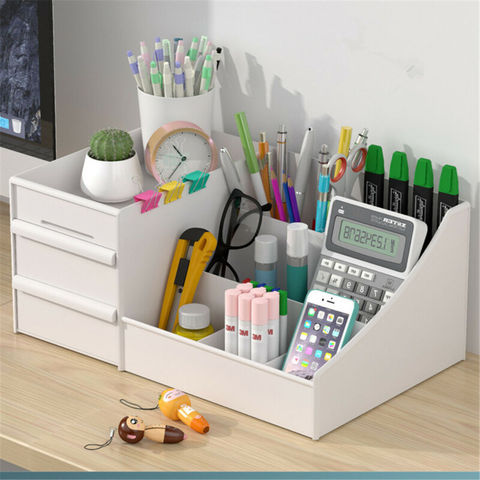 Plastique maison tiroir bureau boîte de rangement de bureau organisateur clair acrylique maquillage maquillage organisateur pour cosmétique ► Photo 1/5