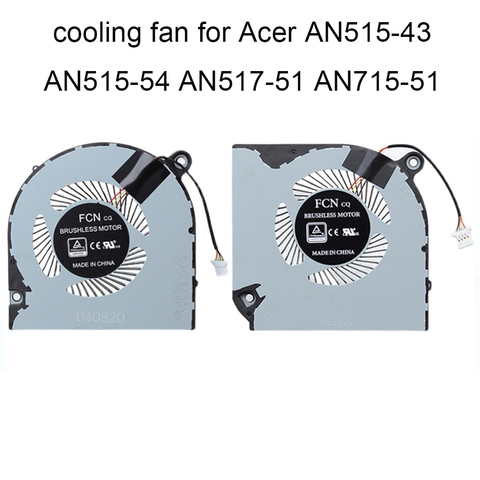 Ventilateur de refroidissement pour processeur d'ordinateur, pour Acer Nitro 5 7 AN515-43 AN515-54 AN517-51 FL1K FL78, carte graphique ► Photo 1/6