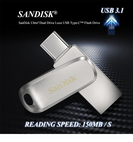 Sandisk – clé USB 3,1 OTG, support à mémoire de 64GB tipo-C-32GB GB 128GB 256GB 512GB, lecteur Flash, haute vitesse, DC4 ► Photo 1/6