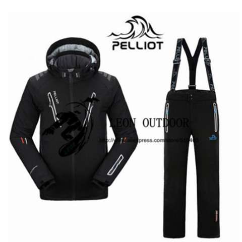 Pelliot Mâle Ski Costumes Veste + Pantalon Hommes de L'eau-preuve, respirant TThermal Cottom rembourré Snowboard Costume Hommes de Ski Veste ► Photo 1/6