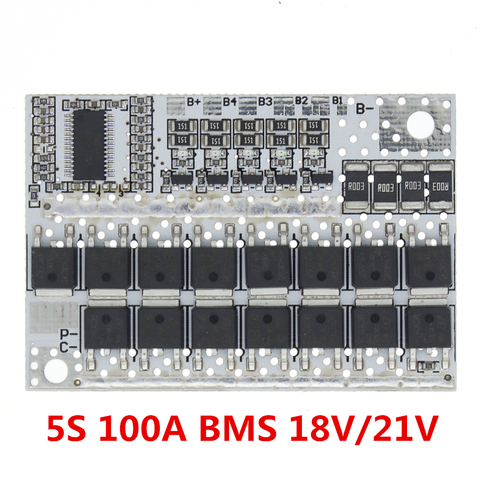 100A 5S BMS AMT/LiFePO4 Vie Batterie Protection Circuit Balance Board Circuits Intégrés ► Photo 1/6