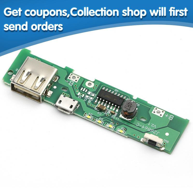 5V 1A batterie externe chargeur carte de charge Circuit PCB carte alimentation intensifier Module Boost téléphone portable pour 18650 batterie bricolage ► Photo 1/6