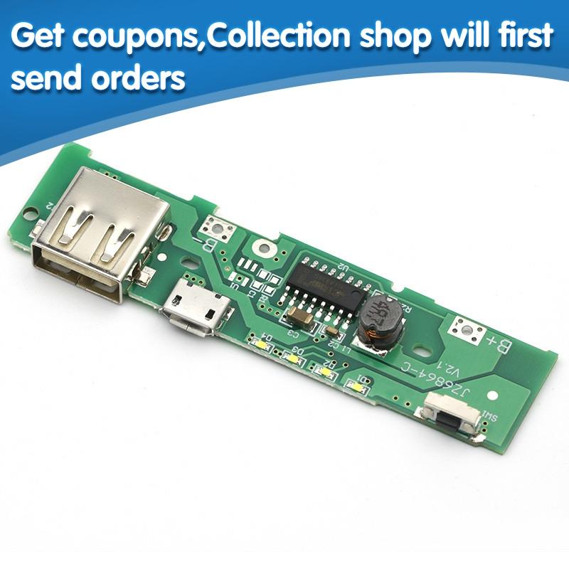 5V 1A batterie externe chargeur carte de charge Circuit PCB carte alimentation intensifier Module Boost téléphone portable pour 18650 batterie bricolage ► Photo 1/6