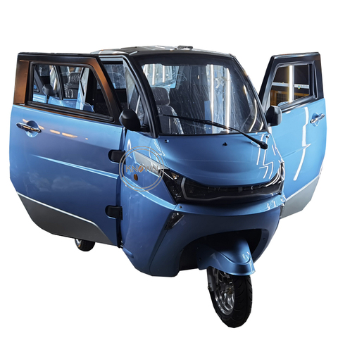 Tricycle électrique à 3 roues pour adulte, nouveau Design, couleur bleue, pour famille, Scooter, Tuk Tuk, voiture personnalisable, à vendre ► Photo 1/1