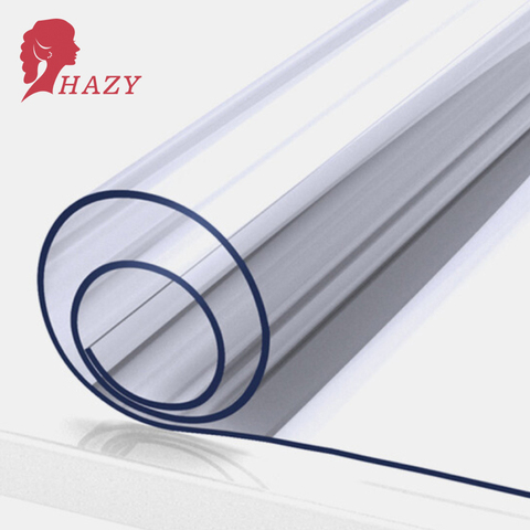 Brumeux 2mm Transparent PVC nappe Rectangle nappe imperméable couverture de Table en verre souple tapis de Table Table basse tapis maison déco ► Photo 1/6