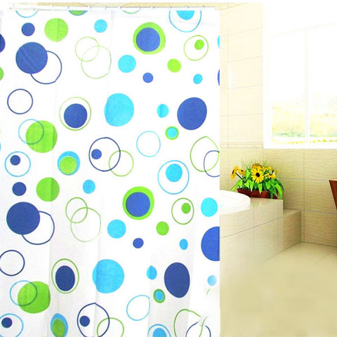 Rideau de douche pour salle de bain, 150x150cm, accessoire de coupe de bain en tissu Polyester, étanche à la moisissure avec 10 crochets ► Photo 1/5