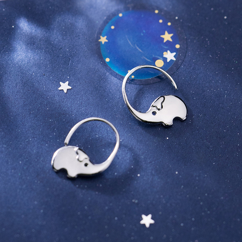 Modian – boucles d'oreilles en forme d'éléphant pour femmes, bijoux fins, en argent Sterling 925, à la mode ► Photo 1/5