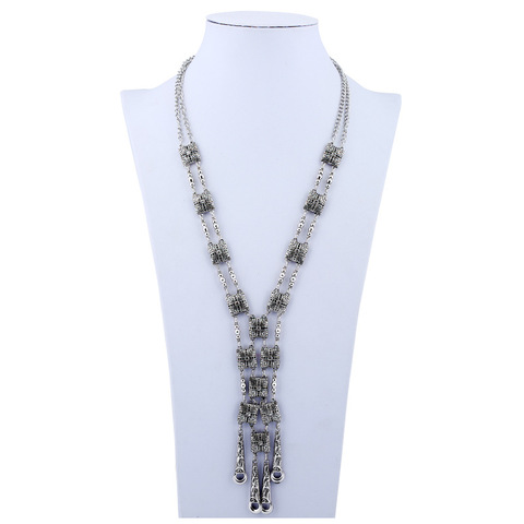 LOVBEAFAS Mode Bohème Déclaration Maxi Long Collier Collier Colar Vintage Col Boho Collier Femmes Beaux Bijoux ► Photo 1/6