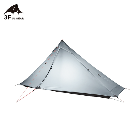 3F UL GEAR Lanshan 1 pro tente extérieure 1 personne tente de Camping ultralégère 3 saison professionnelle 20D Silnylon tente sans tige ► Photo 1/6