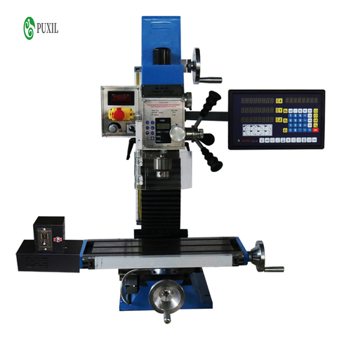 Perceuse et fraiseuse d'établi intégrée multifonctionnelle, perceuse et fraiseuse, mini machine perceuse et fraiseuse ► Photo 1/6