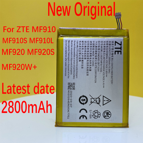 Nouveau 2800mAh batterie Li3820T43P3h715345 pour ZTE Grand S Flex MF910 MF910S MF910L MF920 MF920S MF920W + avec Code de suivi ► Photo 1/6