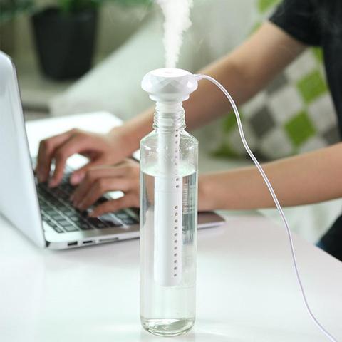 1 Pc Mini humidificateur Portable humidificateur d'air Mini USB alimenté atomiseur 35 ml/h maison bureau chambre voiture bouteille humidificateur ► Photo 1/6