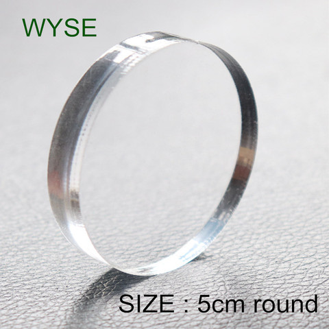 WYSE-bloc rond en acrylique Transparent, bloc rond clair tampon Transparent, pour cartes pour Album Photo, bricolage, Scrapbooking ► Photo 1/2