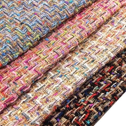 Tissu en tweed de laine couleur chaude doux au toucher tissé tissus aiguilletés 5 couleurs pour le prix de choix pour 1 mètre 150cm ► Photo 1/4