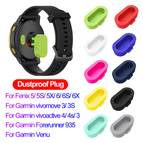 Étui coloré en Silicone anti-poussière pour Garmin Vivoactive 3 4 4S Fenix 6 6S 6X 5 5X 5S Forerunner 935 accessoires de montre ► Photo 1/6