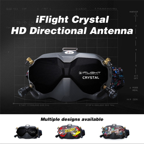 IFlight cristal HD Patch 5.8GHz 9dBi antenne écran plat directionnel LHCP RP-SMA avec boîtier FPV antennes pour FPV lunettes RC Drone ► Photo 1/6