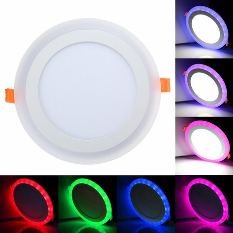 Spot lumineux LED encastrable en acrylique blanc, blanc, avec télécommande, 6/9/16/24w, éclairage d'intérieur, panneau lumineux, vente en gros d'usine ► Photo 1/4