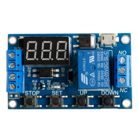 6-30 V Relais Module Commutateur Temps de Déclenchement Retard Circuit Minuterie Cycle Réglable 828 Promotion ► Photo 1/6