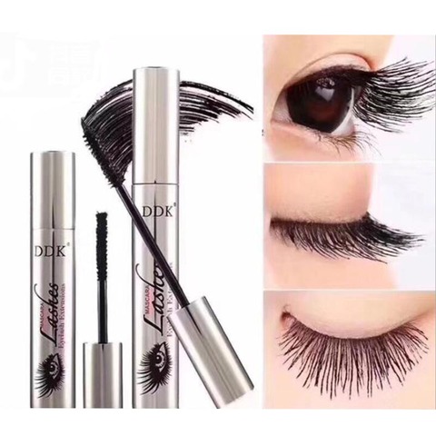 DDK – Mascara magique en soie noire, pour Extension de cils, Volume 4D, Fiber imperméable, cosmétique, meilleure qualité ► Photo 1/3